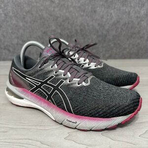 Asics GT-2000 10 Running Shoes Women 9 Narrow Gray Pink FlyteFoam Sneakers